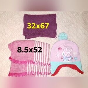🎈2 Scarves and Peppa hat bundle